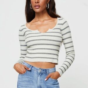 Princess Polly striped cropped sweater M/L NWT’s.